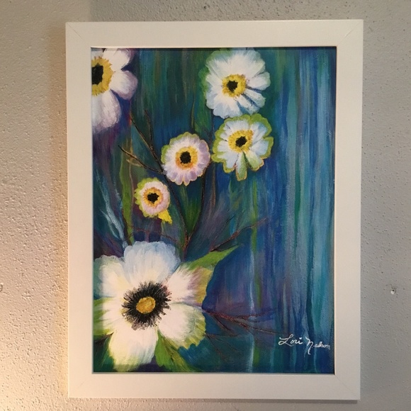 Hand Crafted Other - NEW PRINT FROM ORIGINAL ABSTRACT STYLE FLOWERS.